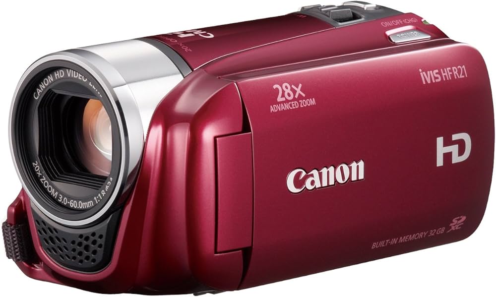 Amazon | Canon デジタルビデオカメラ iVIS HF R21 レッド IVISHFR21RD