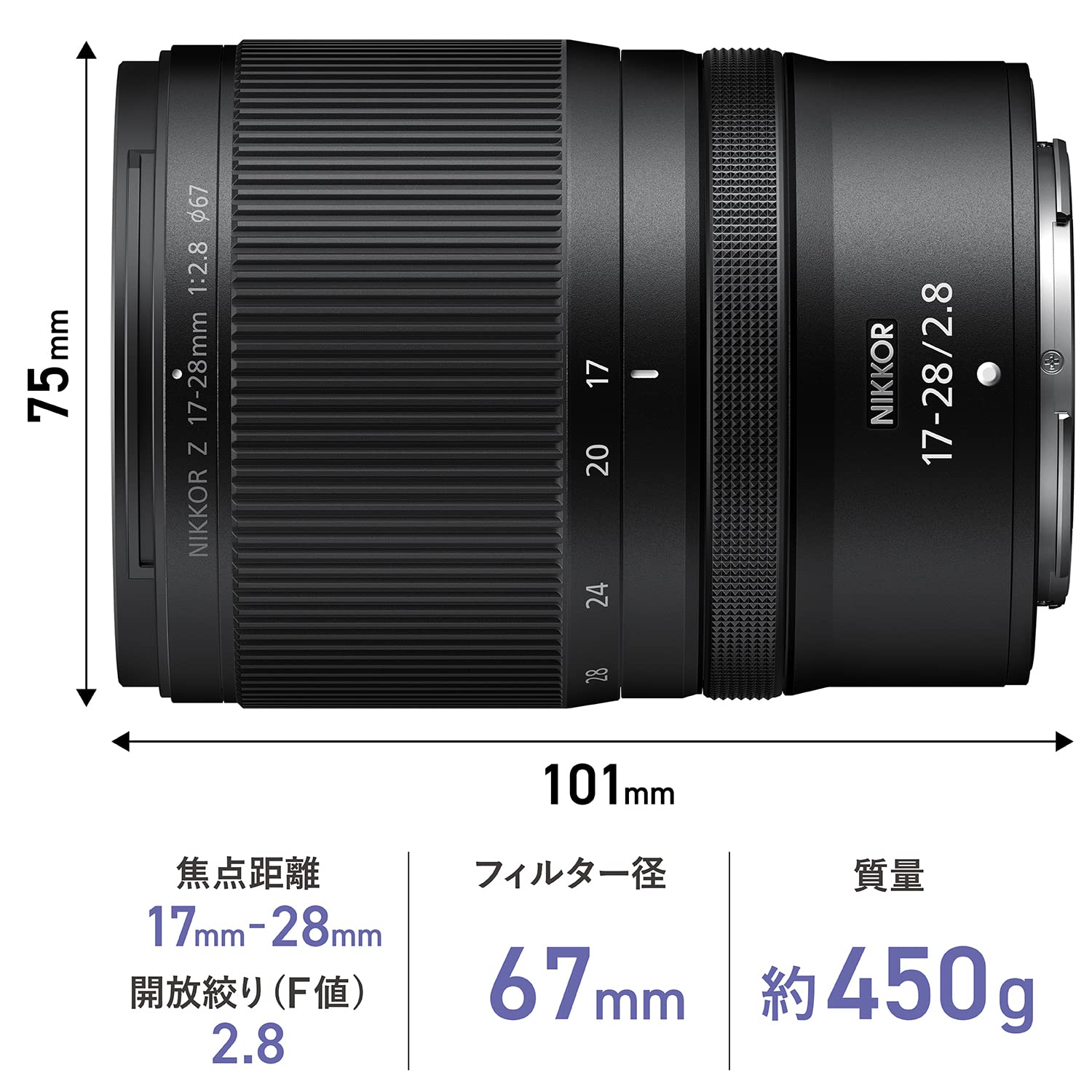 Amazon | Nikon ニコン 広角ズームレンズ NIKKOR Z 17-28mm f/2.8 Z