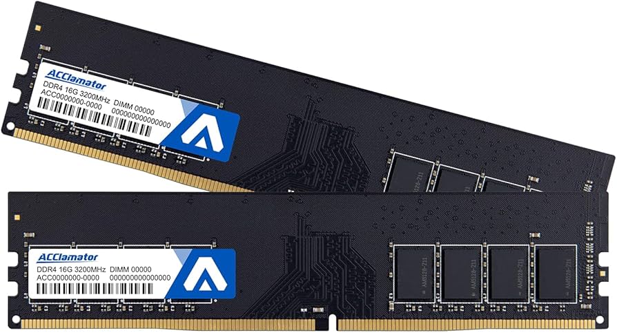 Amazon.co.jp: Acclamator 32GB 3200MHz Memory DDR4 UDIMM/ PC4-25600