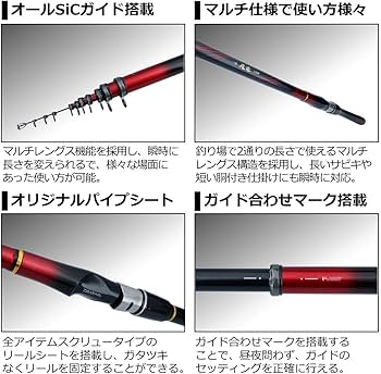 Amazon | ダイワ(DAIWA) 21 小継 飛竜 2-33MP・N | ダイワ(DAIWA) | 磯竿