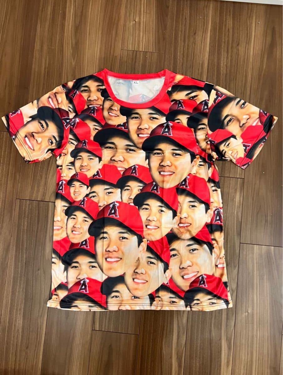 Amazon.co.jp: 大谷翔平 顔だらけ Tシャツ プロ 野球 選手 グッズ