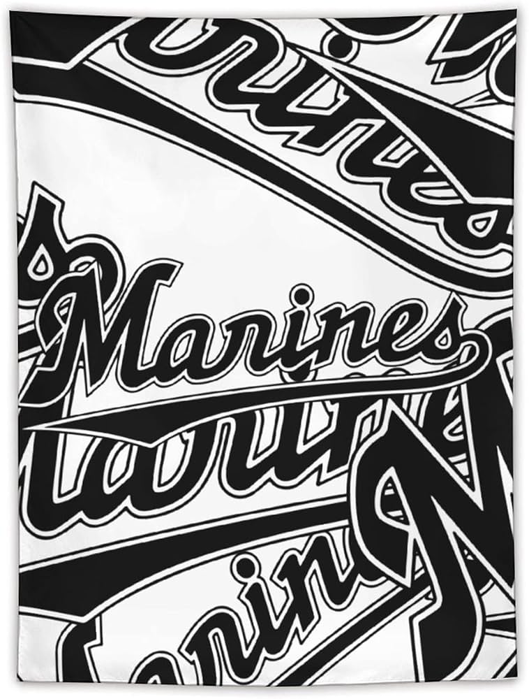 Amazon.co.jp: 千葉ロッテマリーンズ タペストリー 大判 壁掛け 壁飾り