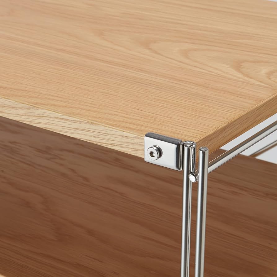 Amazon｜無印良品 ステンレスユニットシェルフ・オーク材カップボード