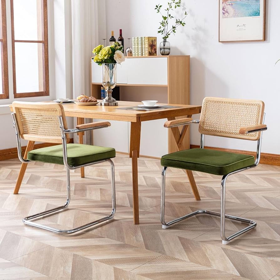 Amazon｜Zesthouse ミッドセンチュリーモダンダイニングチェア ラタン