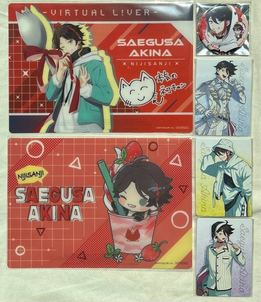 Amazon.co.jp: にじさんじ 三枝明那 缶バッジ クリアポスター