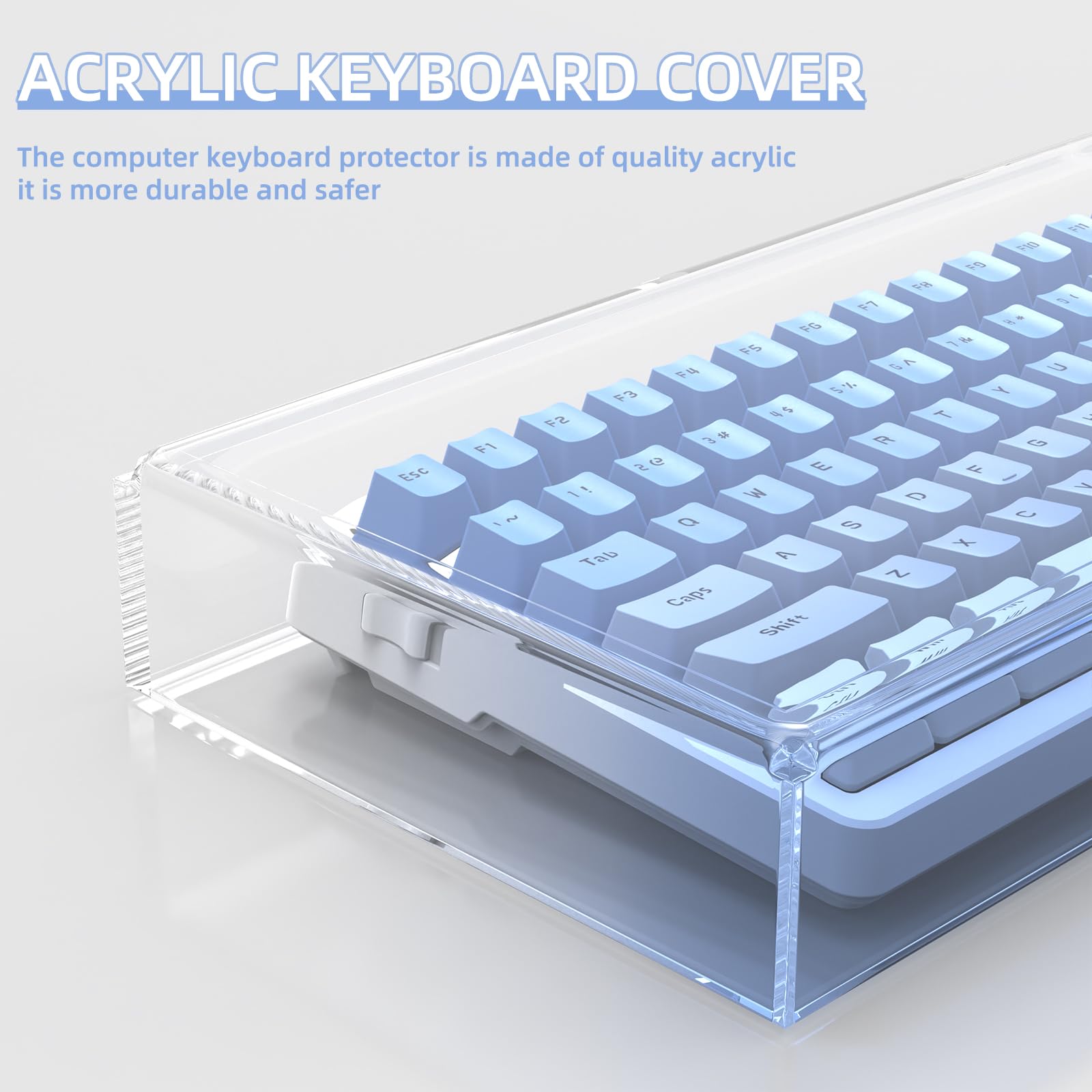 SELORSS Acrílico Gaming Keyboard Capa protetora contra mecânico PC
