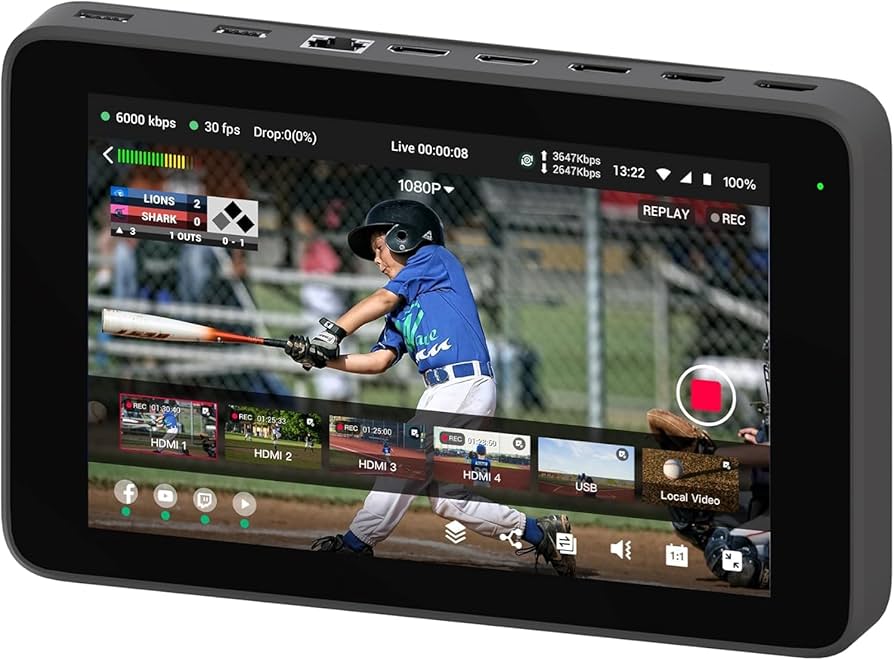 Amazon.com: YoloLiv YoloBox Ultra Portable Multi-Camera Encoder