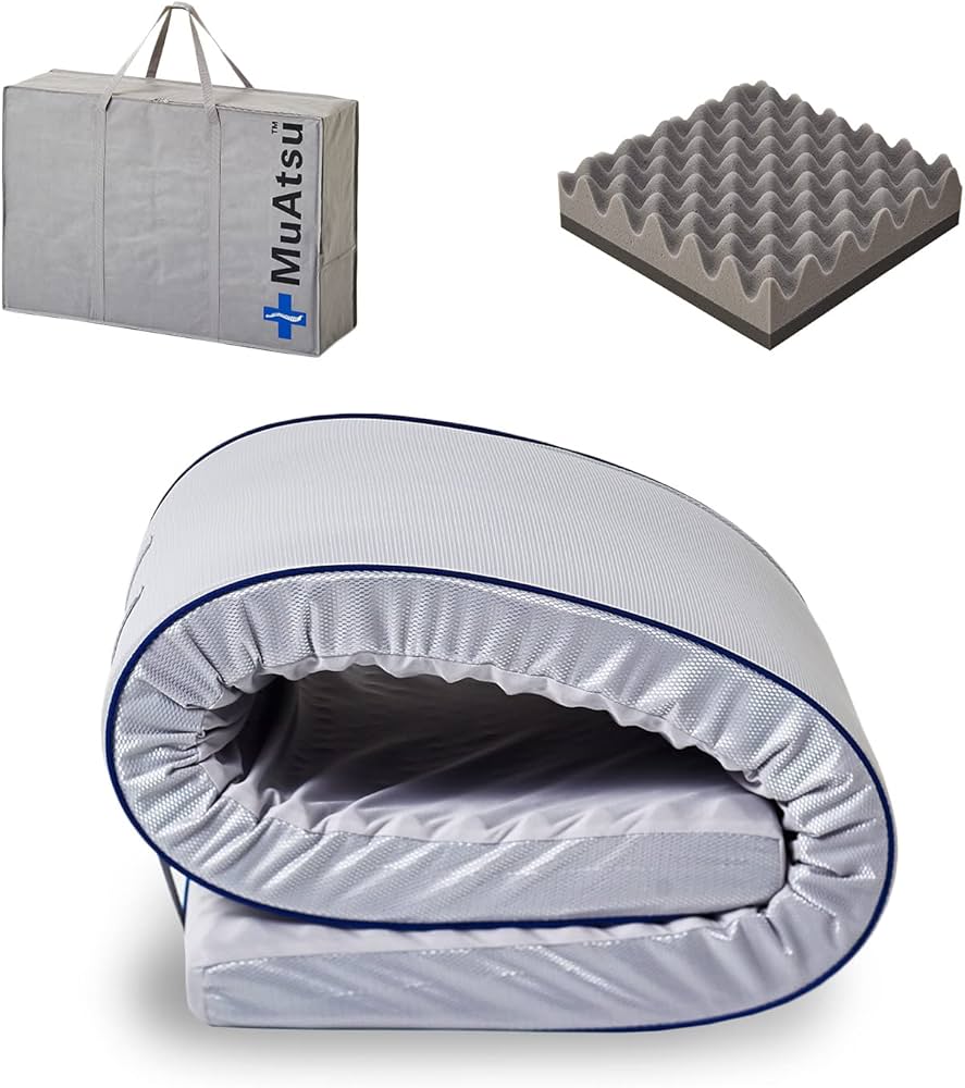 Amazon｜昭和西川 ムアツ マットレス 三つ折り 折り畳み 敷布団 凹凸