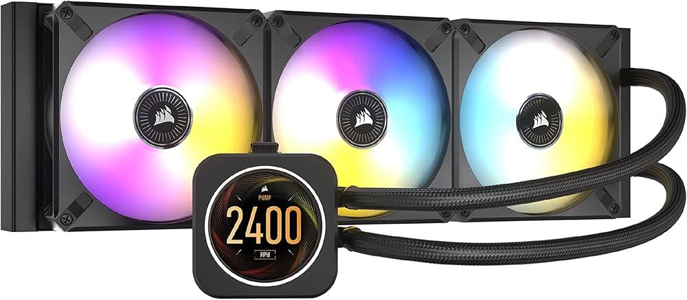 Amazon | CORSAIR 一体型簡易水冷CPUクーラー 360mm iCUE H150i ELITE