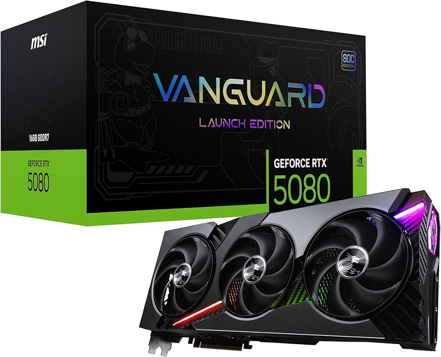 Amazon.co.jp: MSI GeForce RTX 5080 16G VANGUARD SOC LAUNCH EDITION