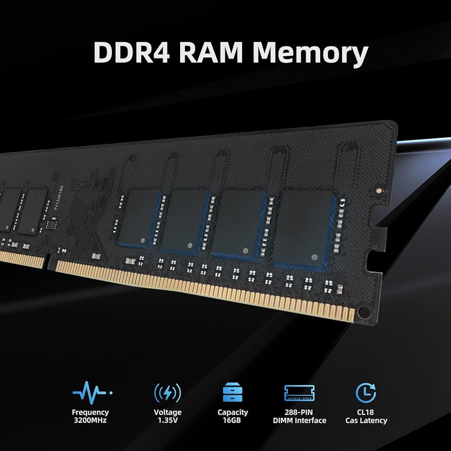 KingSpec 32GB (2x16GB) DDR4 RAM 3200MHz for Desktop - Plug-and