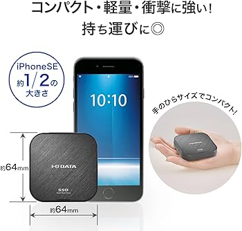 Amazon | IODATA 外付け SSD USB4 対応 2TB ポータブル USB Type-C