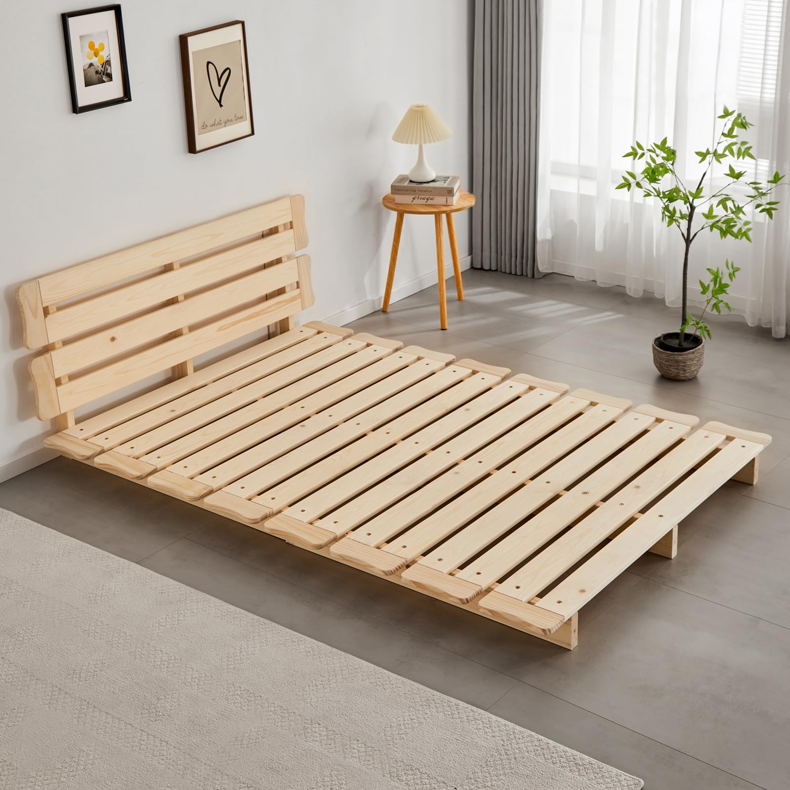 Amazon｜喜之木 ベッド フレーム セミダブルベッド ベッドフレーム