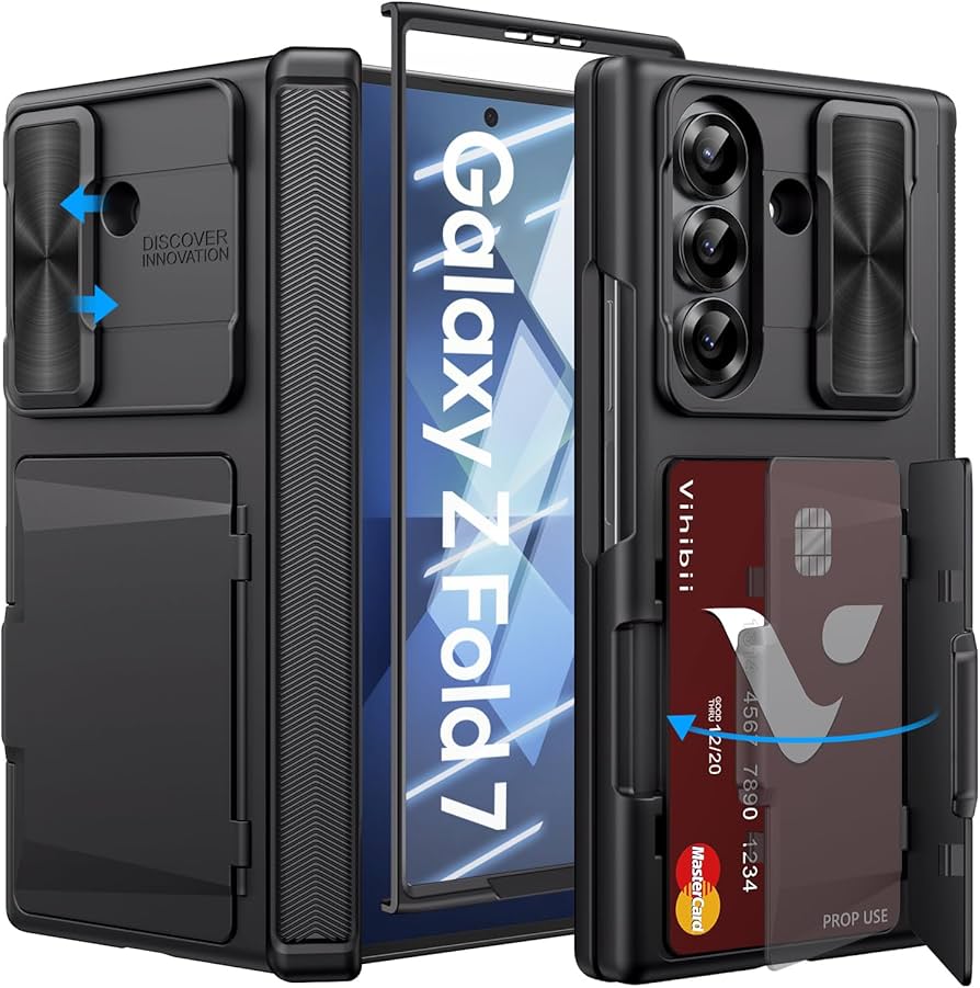 Amazon.com: Vihibii for Samsung Galaxy Z Fold 7 Case with Card