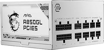 Amazon | MSI MAG A850GL PCIE5 WHITE PC電源ユニット 850W ATX3.1