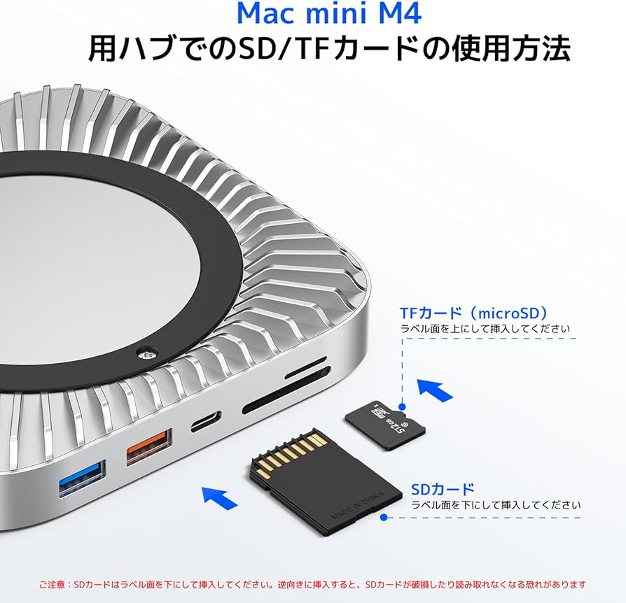 Amazon | Mac Mini M4 対応ハブ RayCue USB-Cハブ 10-in-1 -NVMe SSD