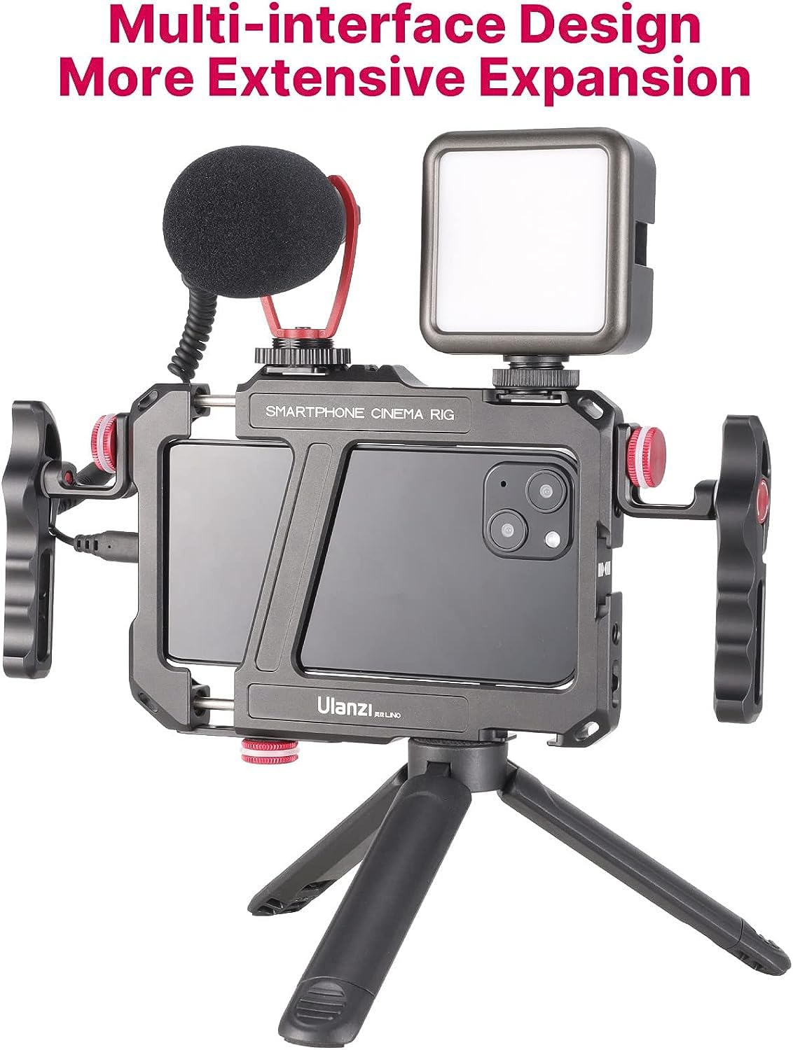 Amazon.co.jp: ULANZI ハンドル付きスマートフォンビデオリグ フィルム
