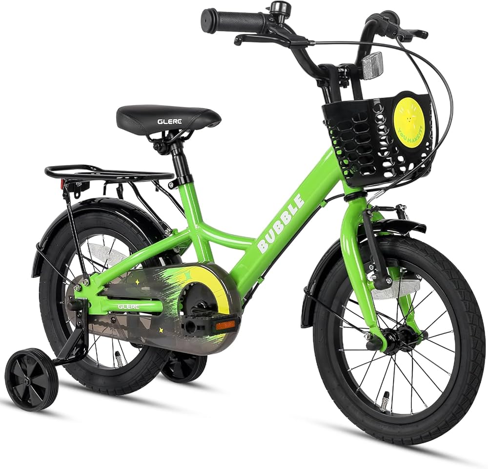 Amazon.co.jp: 【Glerc】Bubble子供用自転車 14インチ 可愛い星柄 3歳