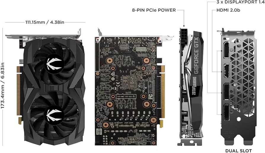 Amazon.com: ZOTAC Gaming GeForce GTX 1660 Ti 6GB GDDR6 192-bit