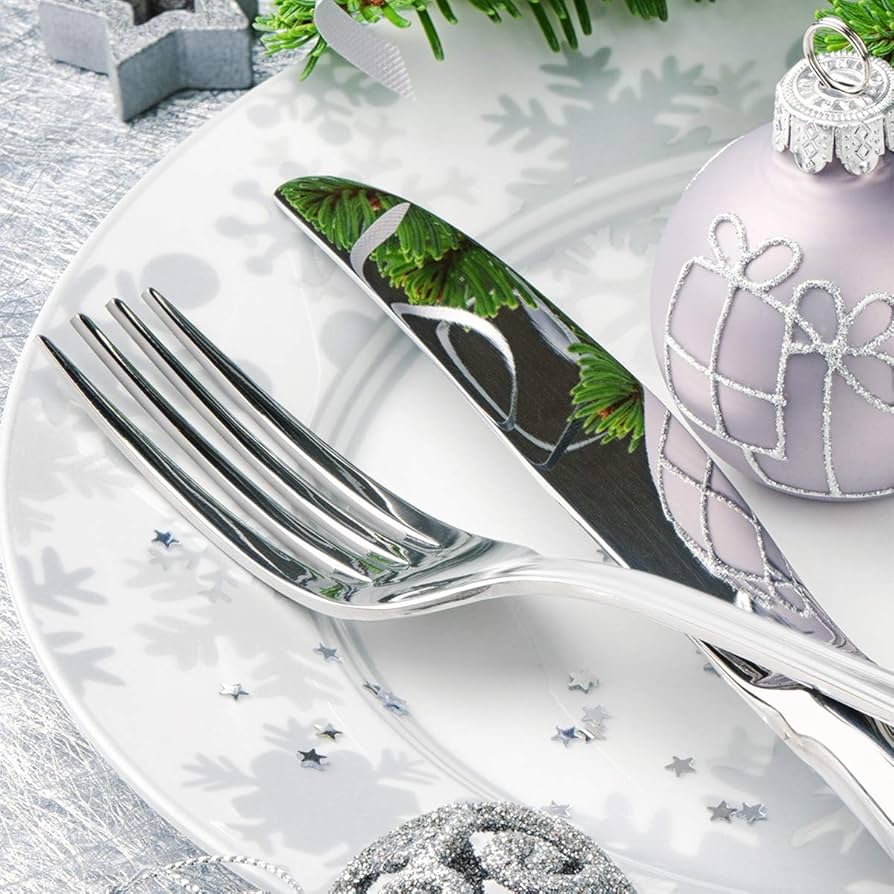 Amazon | RayPard 銀食器24点セット 鏡面仕上げ 食器洗い機対応 4人用