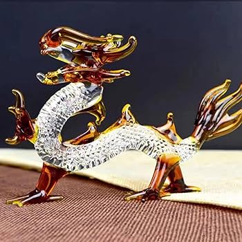 Amazon.co.jp: 龍 置物 クリスタル 龍の置物 竜 オブジェ ガラス細工