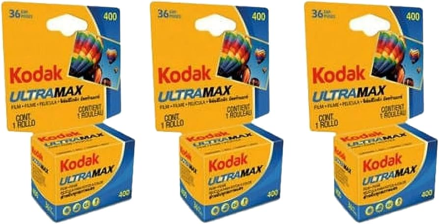 Amazon | 3 PACK Kodak Ultramax 400 Color Print Film 36 EXP. 35MM