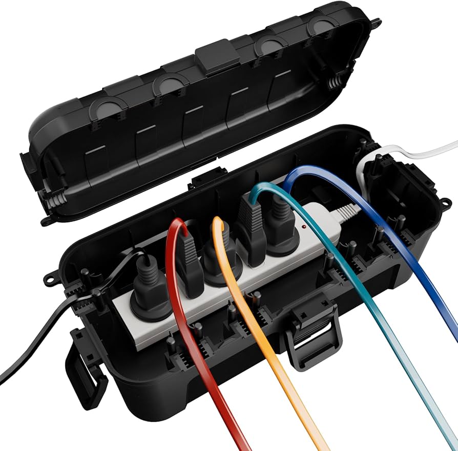 Amazon.co.jp: RESTMOコンセントボックス 中型 屋外 電源 電気 防水