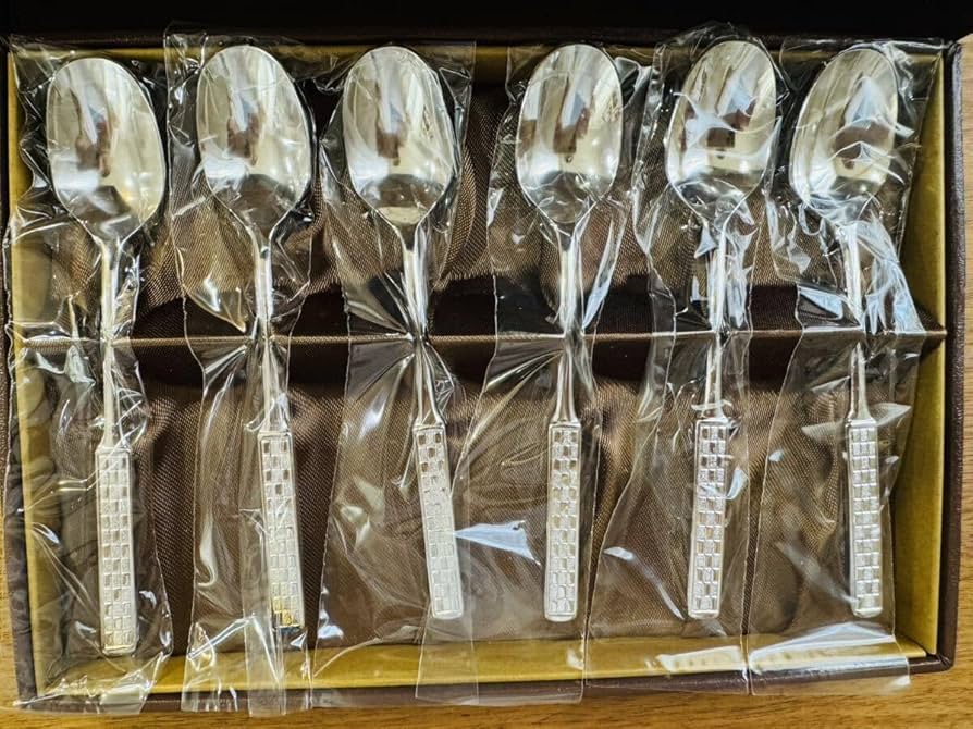 ドイツ】純銀／スプーン6本セット「天使のマスカロン」 ドイツ】純銀