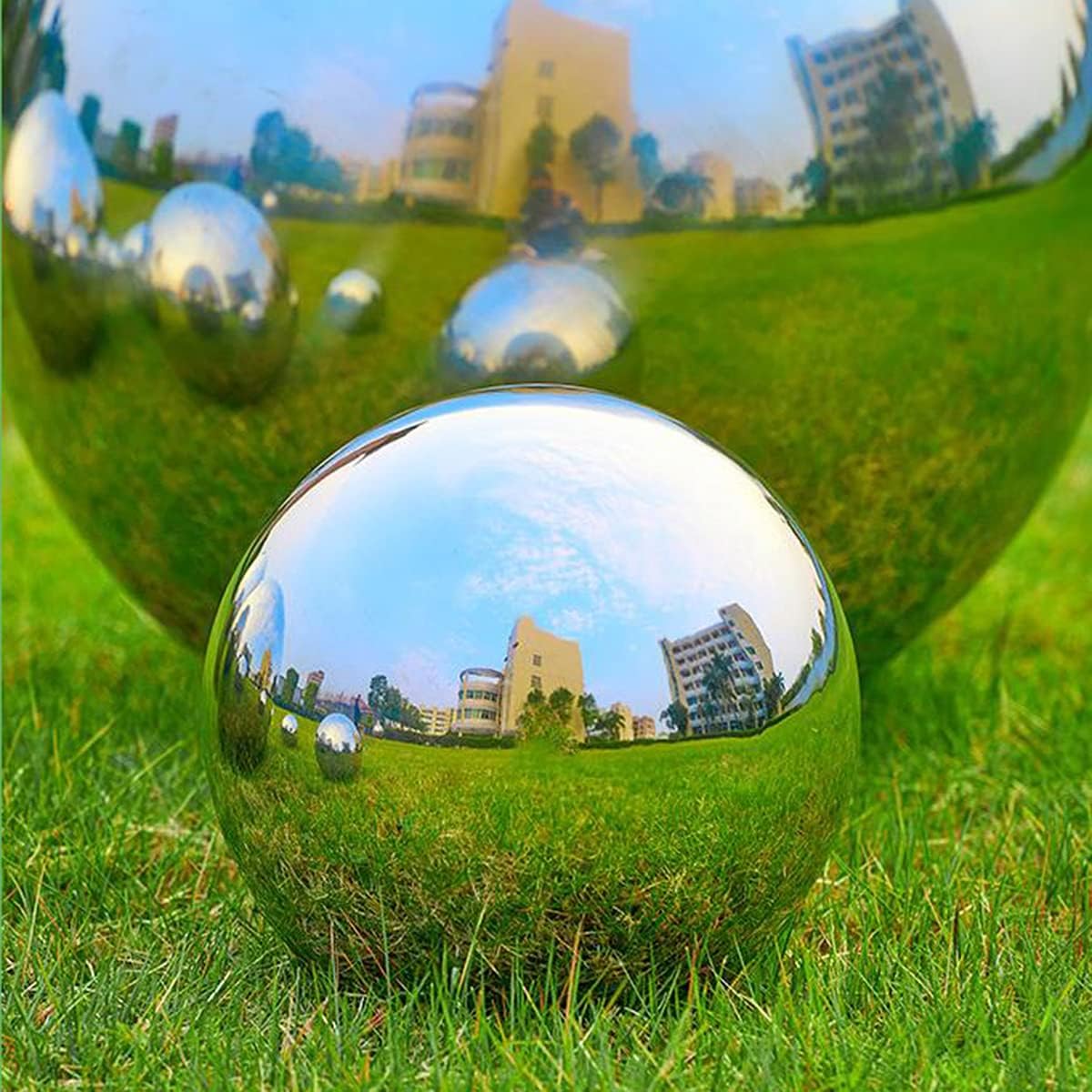 Amazon.co.jp: 凝視ボール、庭の装飾品、鏡面仕上げのガーデンボール