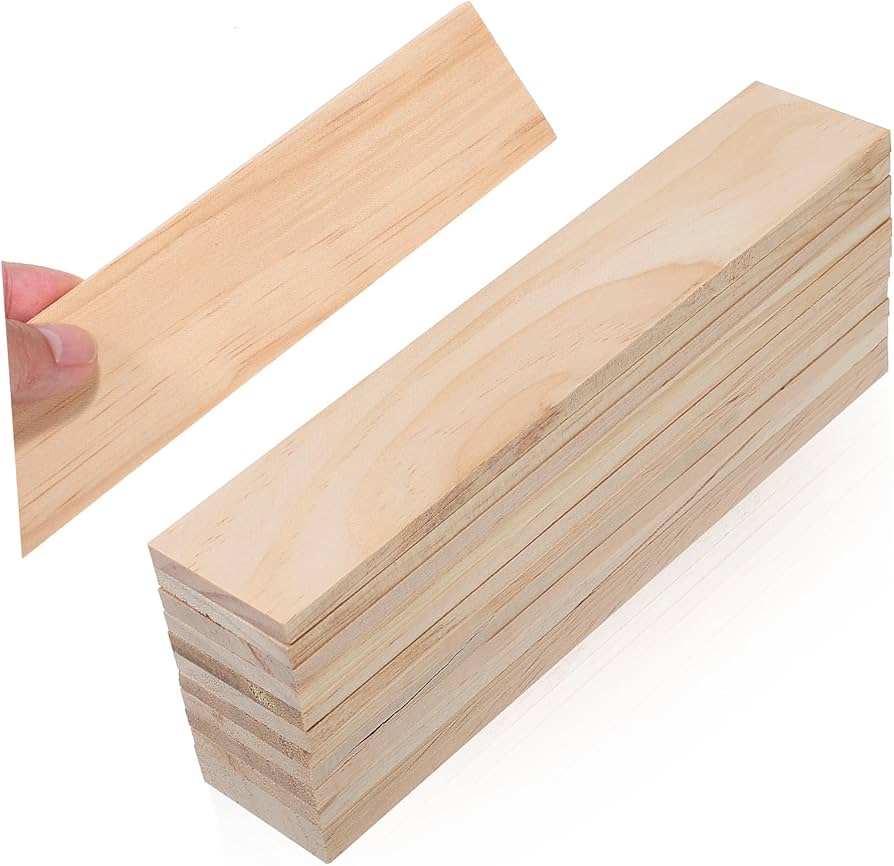 Amazon.co.jp: CORHAD 12個木製 長方形 ブロック 未完成 木材 工芸用