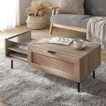 Amazon.co.jp: 収納付きローテーブル