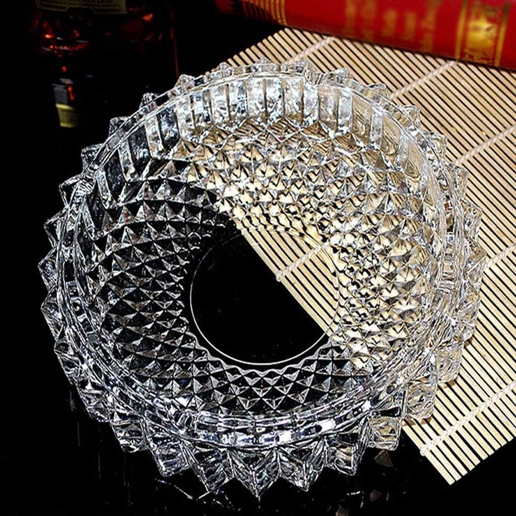 Amazon.co.jp: 卓上 ガラス灰皿クリスタル灰皿ラウンドクリア