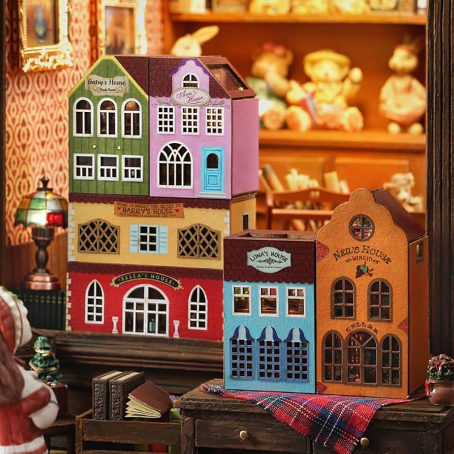 Amazon.com: TOPBSFARNY 6PCS DIY Dollhouse Kit Creative Assembly