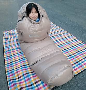 Amazon.co.jp: Fengzel Outdoor マミー型寝袋 足と手が出せる 210*80