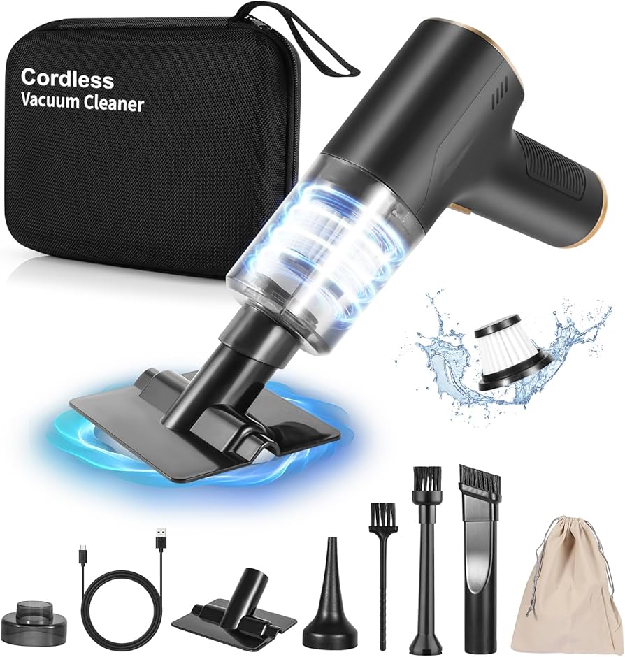 Amazon.co.jp: KIYILEAF 2イン1 コードレス 車用掃除機 9000Pa 強力な