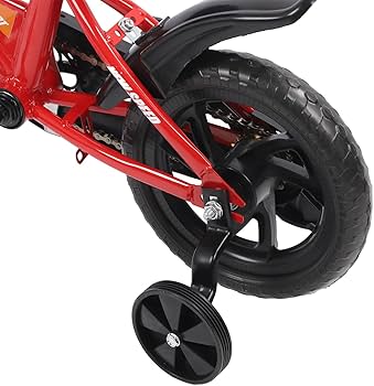 Amazon | 子供用自転車、12インチレッド子供用自転車、1～8歳の男の子