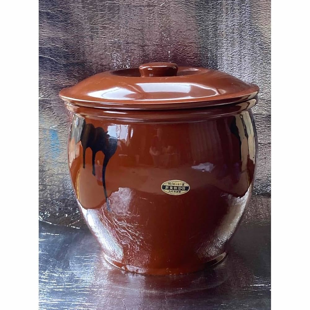 G2225【希少・廃盤品】常滑焼 久松窯 切立 8号 漬物壺 中古】常滑焼