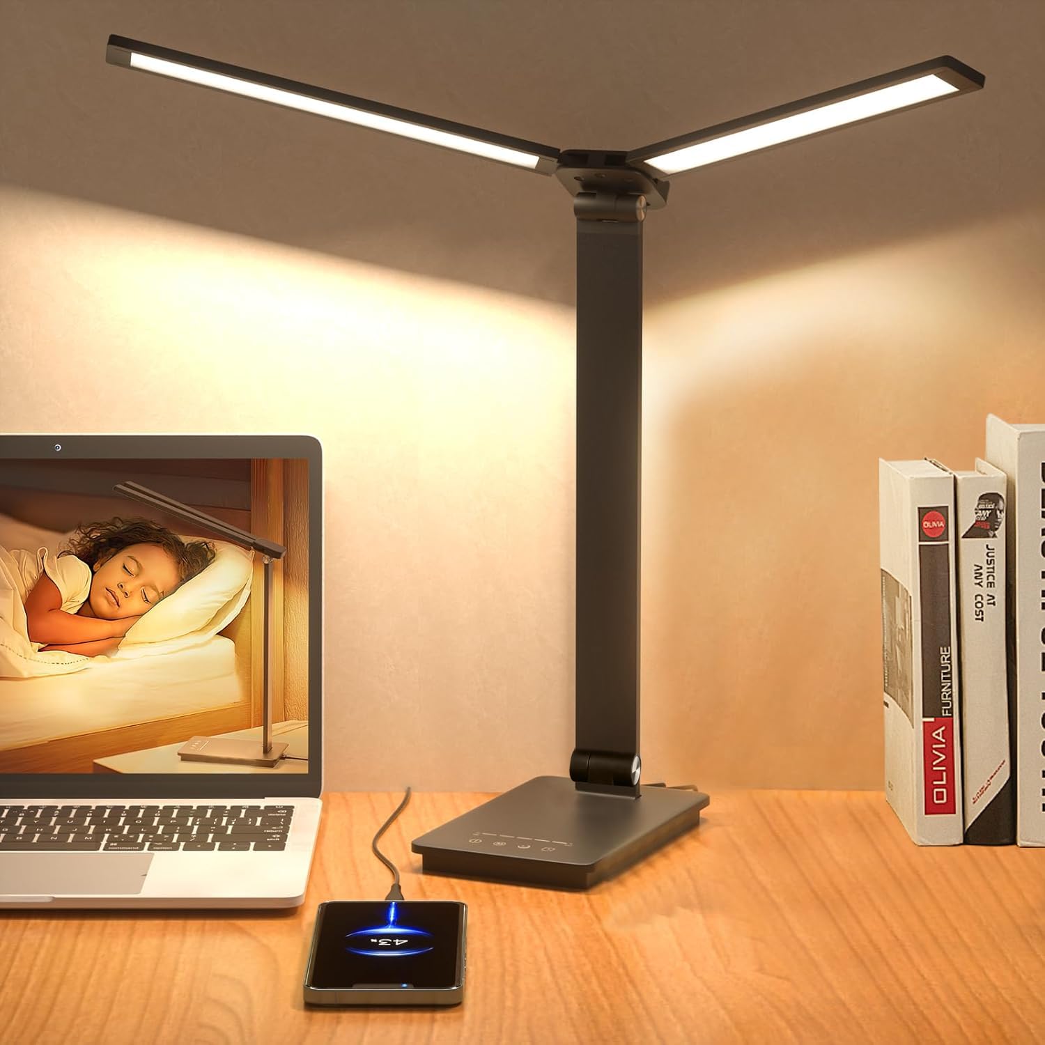 Amazon.co.jp: CATELLANE デスクライト 卓上ライト スタンド LEDライト