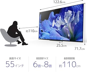 Amazon | ソニー 55V型 有機EL テレビ ブラビア KJ-55A8F 4K 2018年