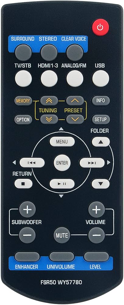 Amazon | FSR50 WY57780 交換用リモコン コマンダー ヤマハ