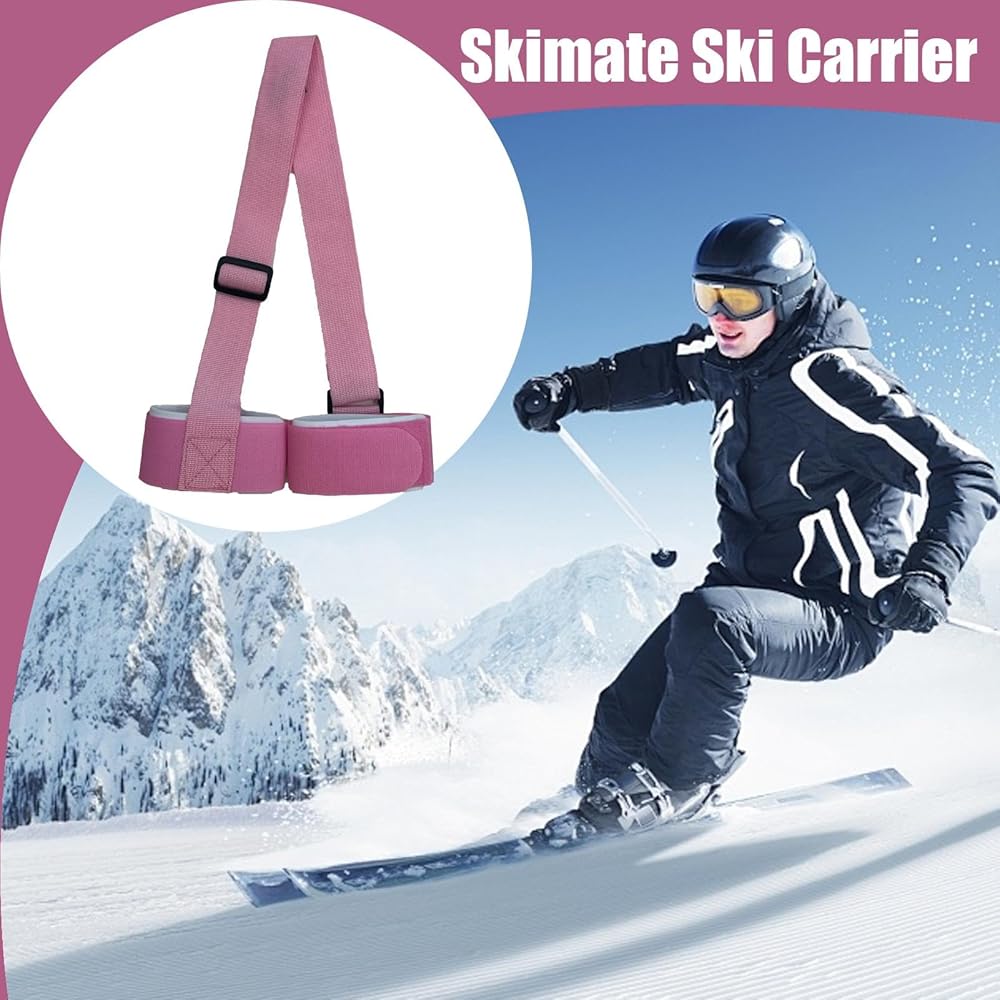Amazon.co.jp: スキーキャリアストラップ スキークリップ スキーを