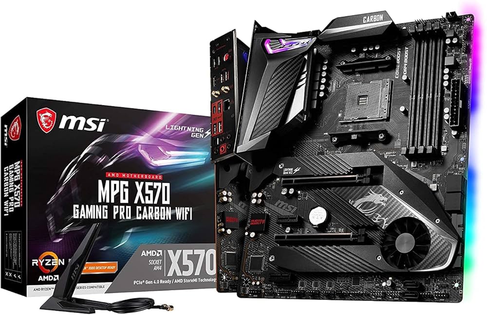 Amazon | MSI AMD X570 Gaming Pro Carbon Wi-Fi ATX DDR4-SDRAM