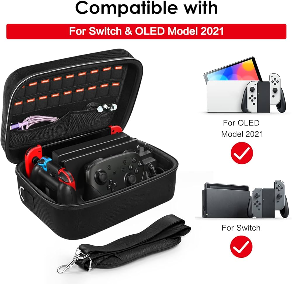 Amazon.com: ivoler Carrying Storage Case for Nintendo Switch/For