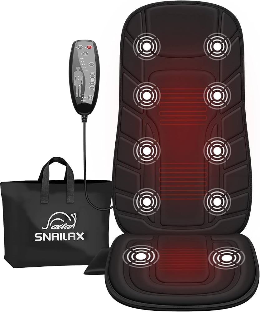Amazon.com: Snailax Back Massager with Heat, Massage Seat Cushion