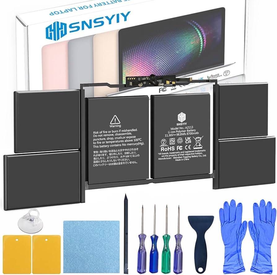 Amazon.com: A2141 MacBook Pro Battery Replacement, A2113 Battery