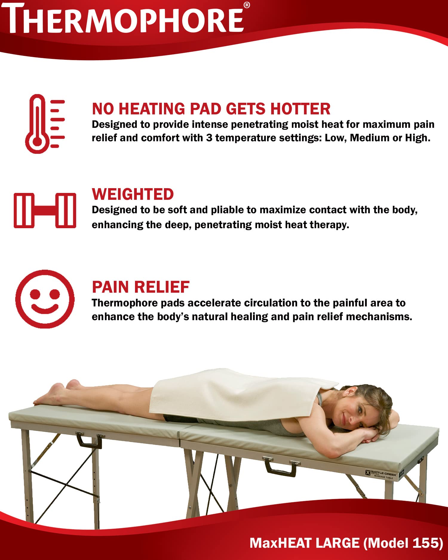 Amazon | Thermophore MaxHEAT Automatic Moist Heat Pack, Large