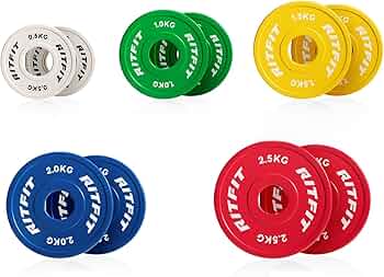 Amazon | RIFTIT ラバー製 重量プレート チェンジプレート バーベル