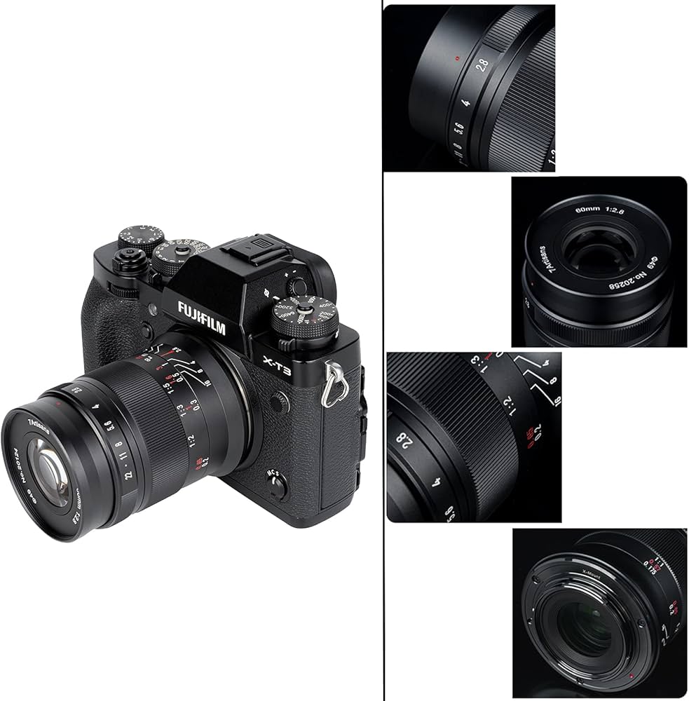 Amazon.co.jp: 7artisans 60mm f2.8 II xマウント レンズ APS-C 大口径