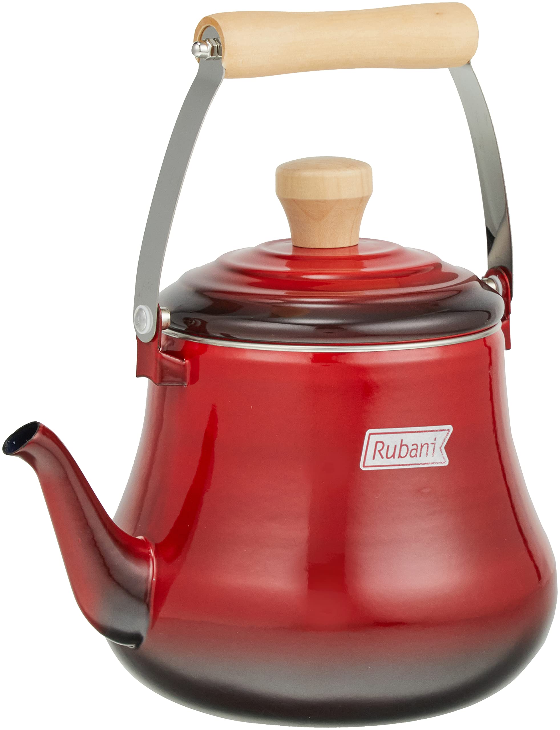 Amazon.co.jp: 和平フレイズ やかん ケトル 赤 ホーロー製 IH・ガス