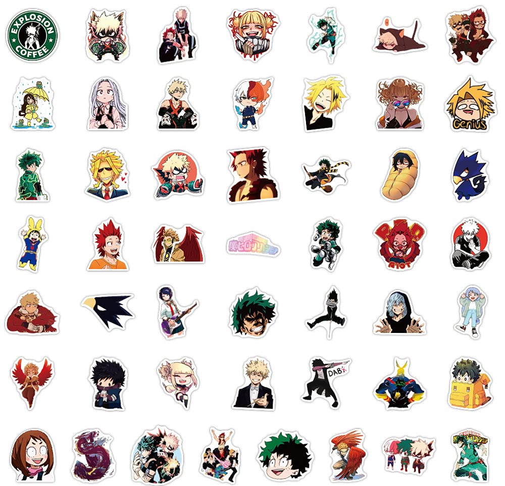 Amazon.co.jp: 僕のヒーローアカデミア ステッカー シール 100枚